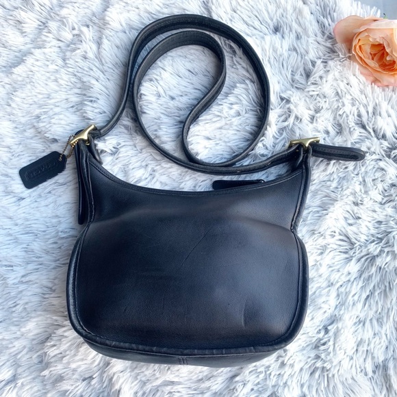 Coach Handbags - Vintage Coach Black Crossbody Genuine Leather